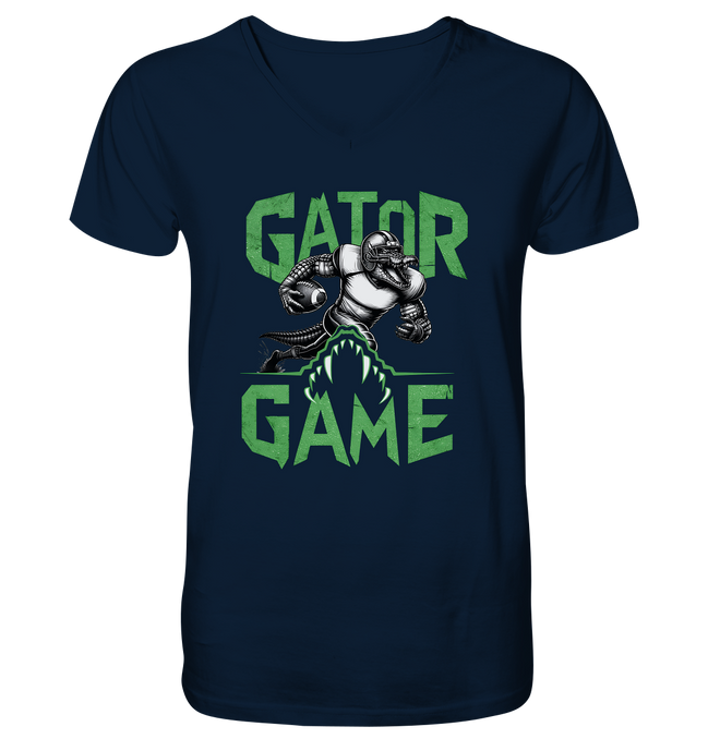 Gator Game - Mens Organic V-Neck Shirt