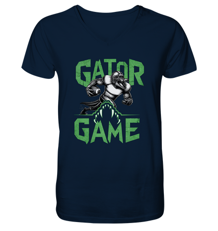 Gator Game - Mens Organic V-Neck Shirt
