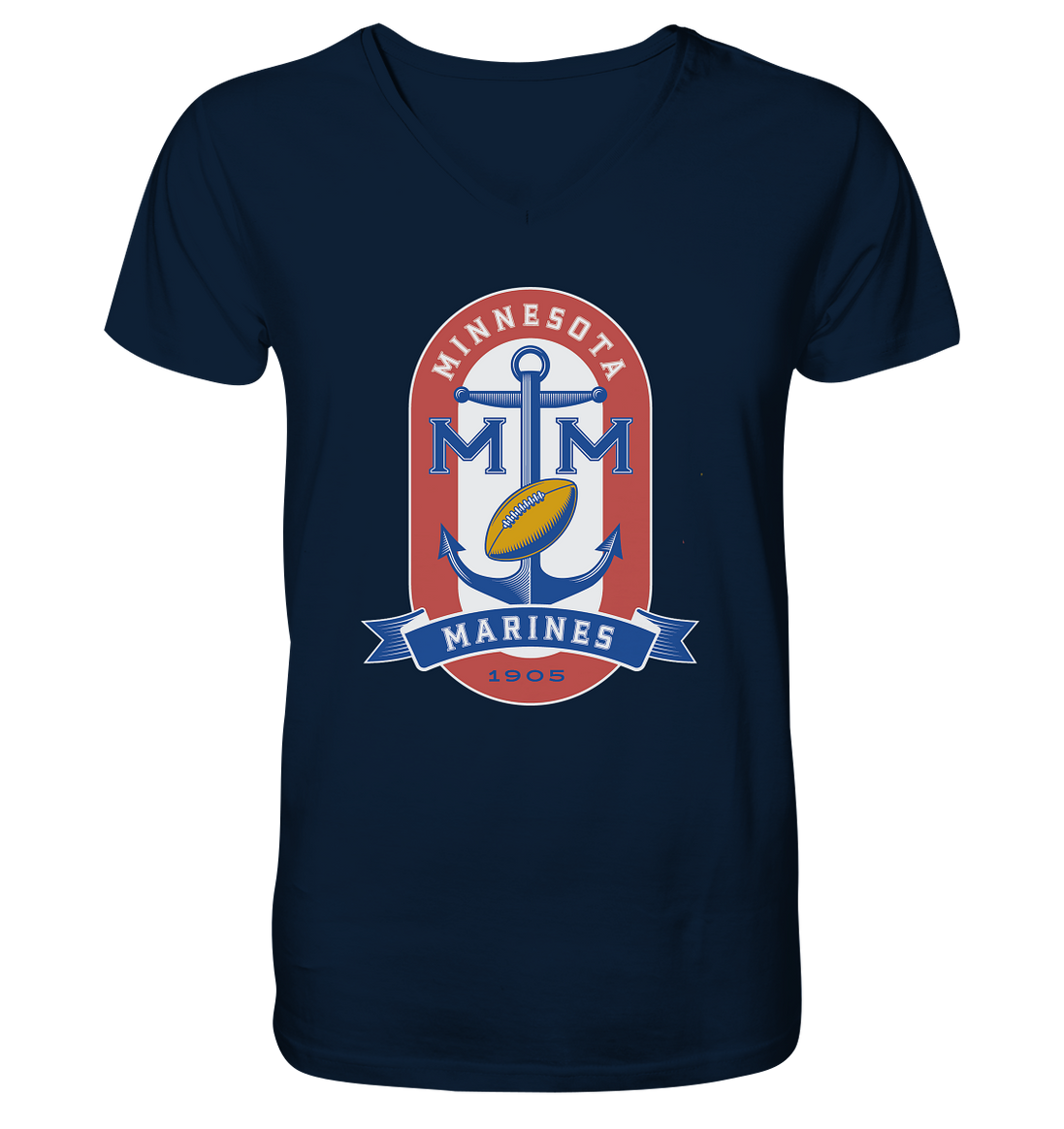 Minnesota Marines - Mens Organic V-Neck Shirt