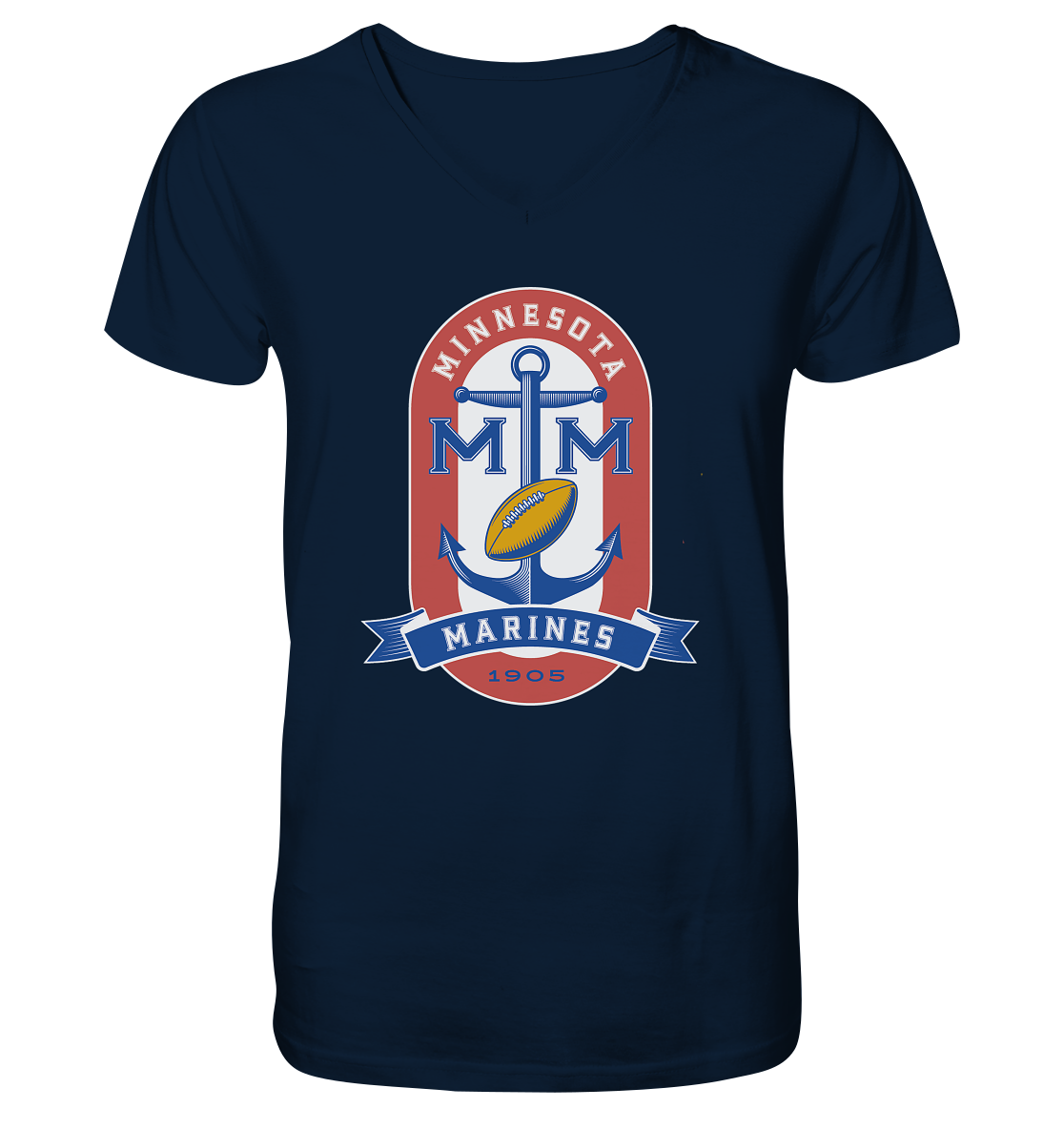 Minnesota Marines - Mens Organic V-Neck Shirt