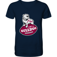 Fight like a Bulldog - Mens Organic V-Neck Shirt
