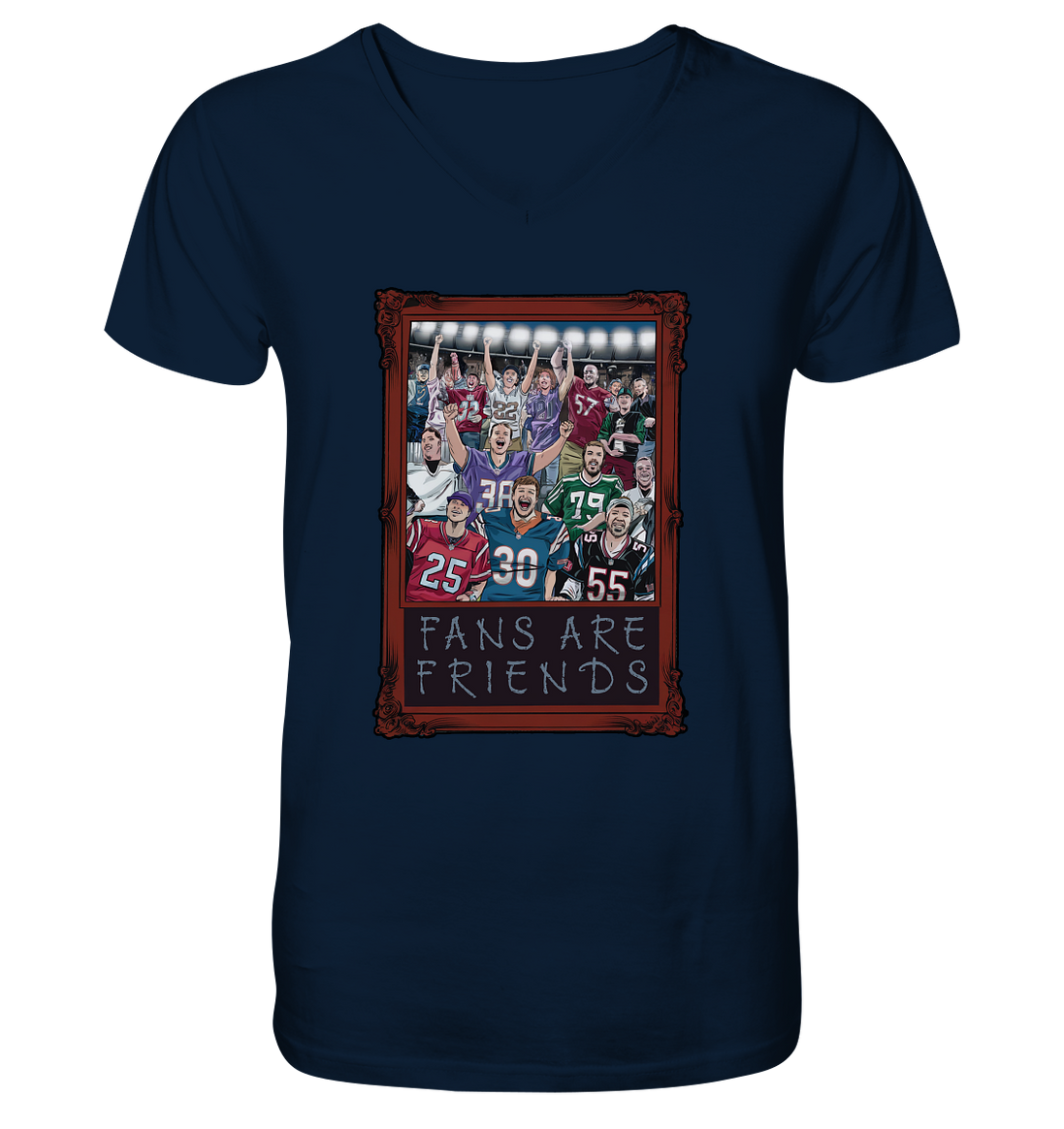 Fans are Friends - Men's Organic V-Neck Shirt