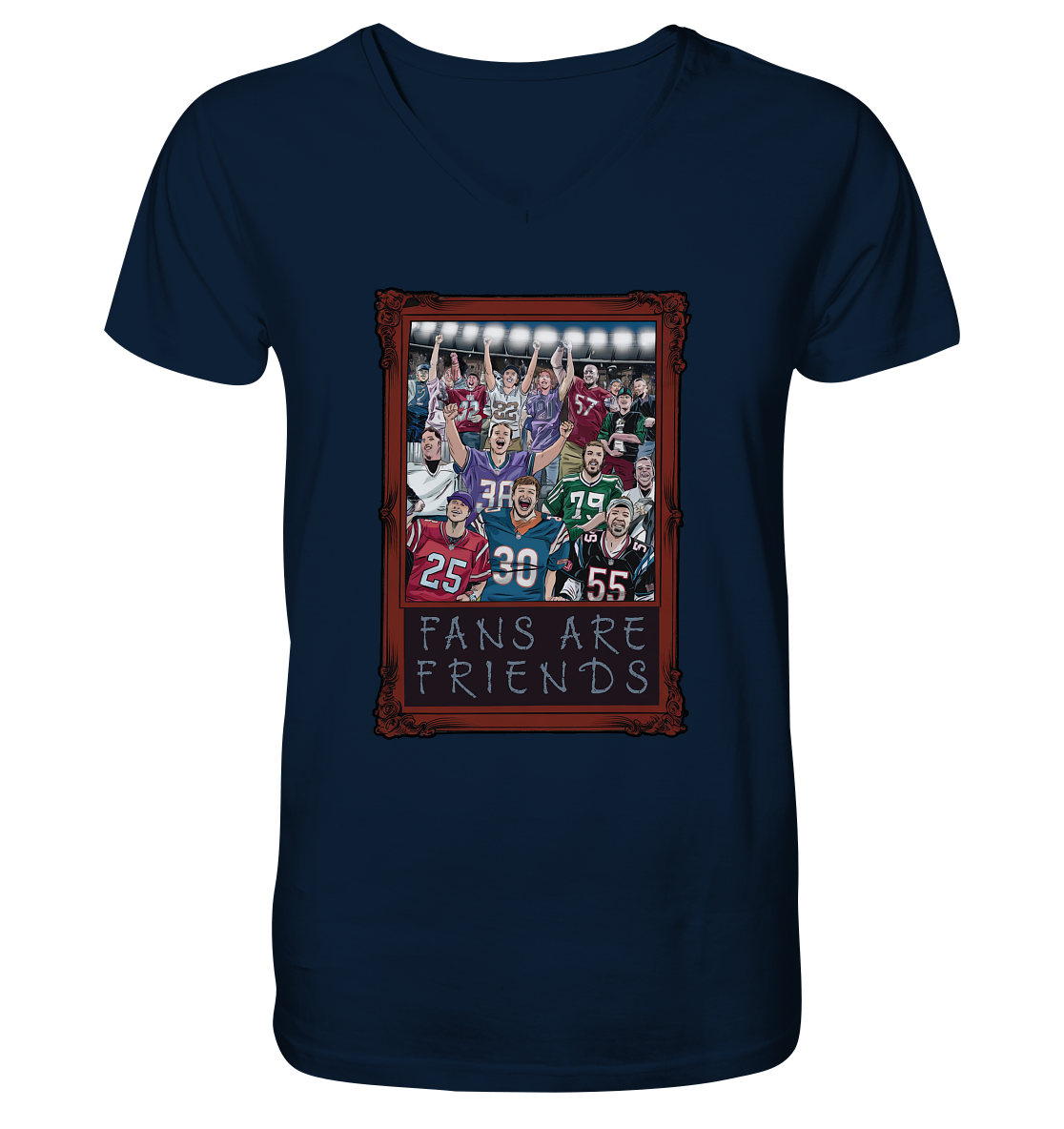 Fans are Friends - Men's Organic V-Neck Shirt