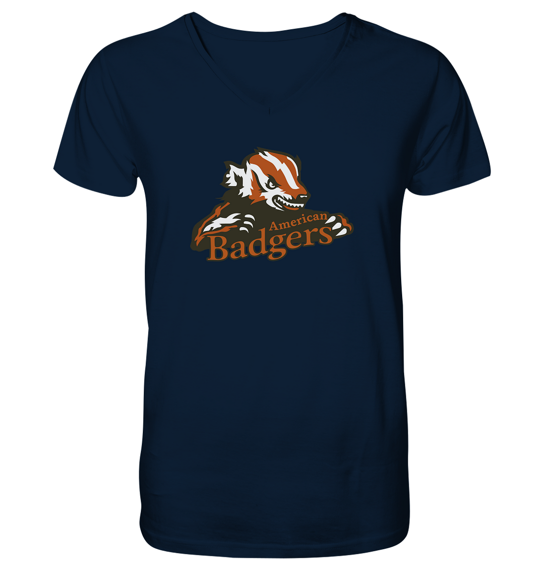 Milwaukee Badgers - Mens Organic V-Neck Shirt