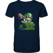 Green Frog- Men's Organic V-Neck Shirt