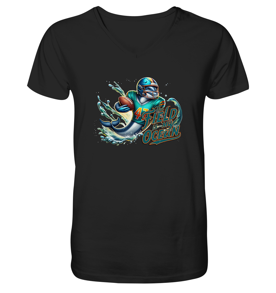Dolphin - Men's Organic V-Neck Shirt