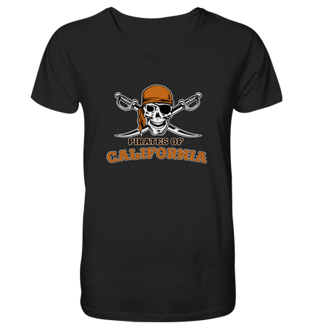 Pirates of California - Mens Organic V-Neck Shirt