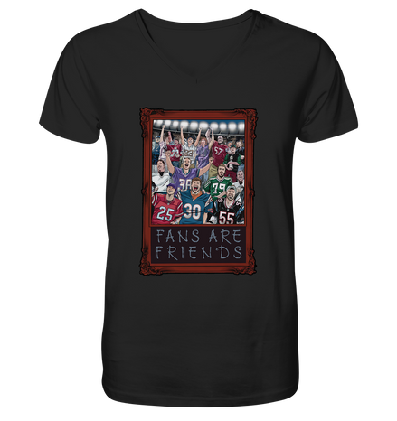 Fans are Friends  - Mens Organic V-Neck Shirt