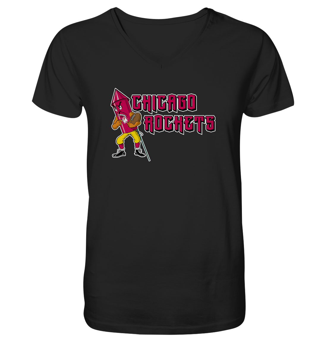 Chicago Rockets - Mens Organic V-Neck Shirt