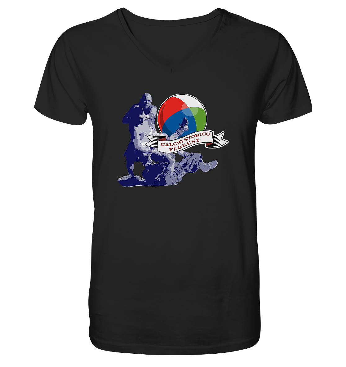 Calcio Storico - Mens Organic V-Neck Shirt