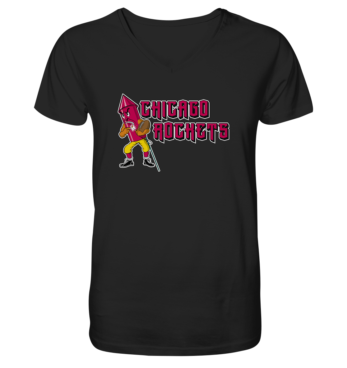Chicago Rockets - Mens Organic V-Neck Shirt