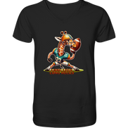 Giraffe - Mens Organic V-Neck Shirt