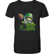 Green Frog- Men's Organic V-Neck Shirt