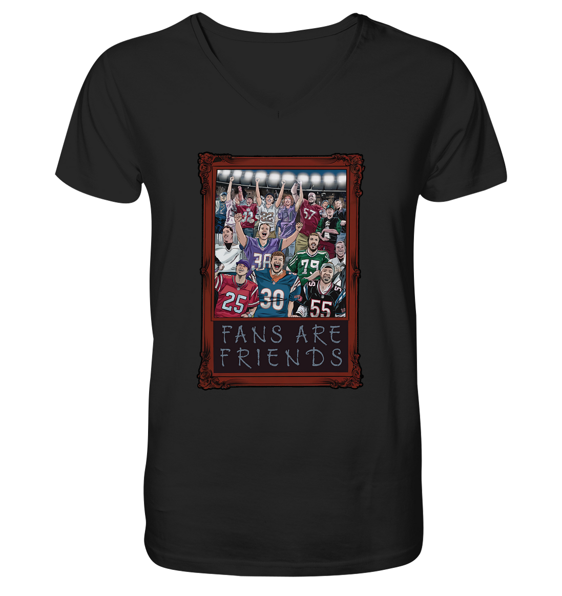 Fans are Friends - Men's Organic V-Neck Shirt