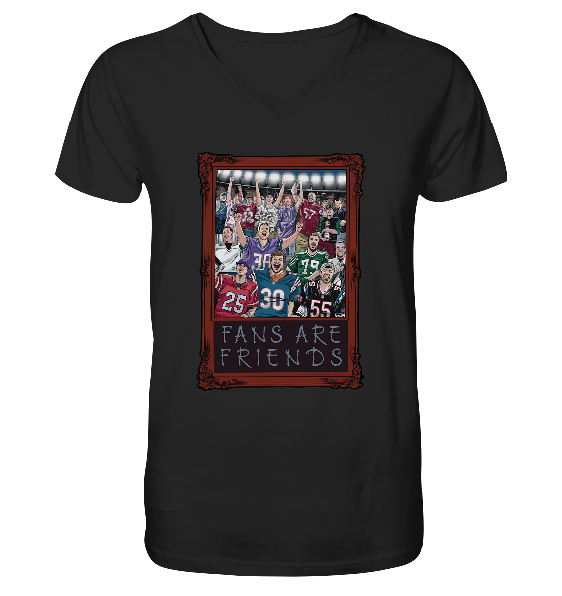 Fans are Friends - Men's Organic V-Neck Shirt