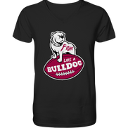 Fight like a Bulldog - Mens Organic V-Neck Shirt