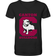 Canton Bulldogs - Mens Organic V-Neck Shirt