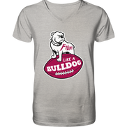 Fight like a Bulldog - Mens Organic V-Neck Shirt