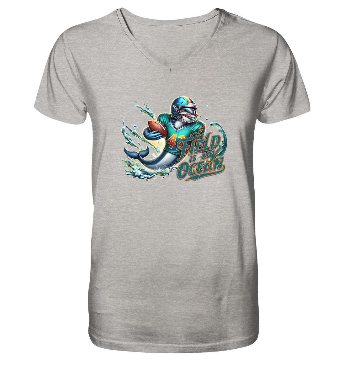 Dolphin - Men's Organic V-Neck Shirt