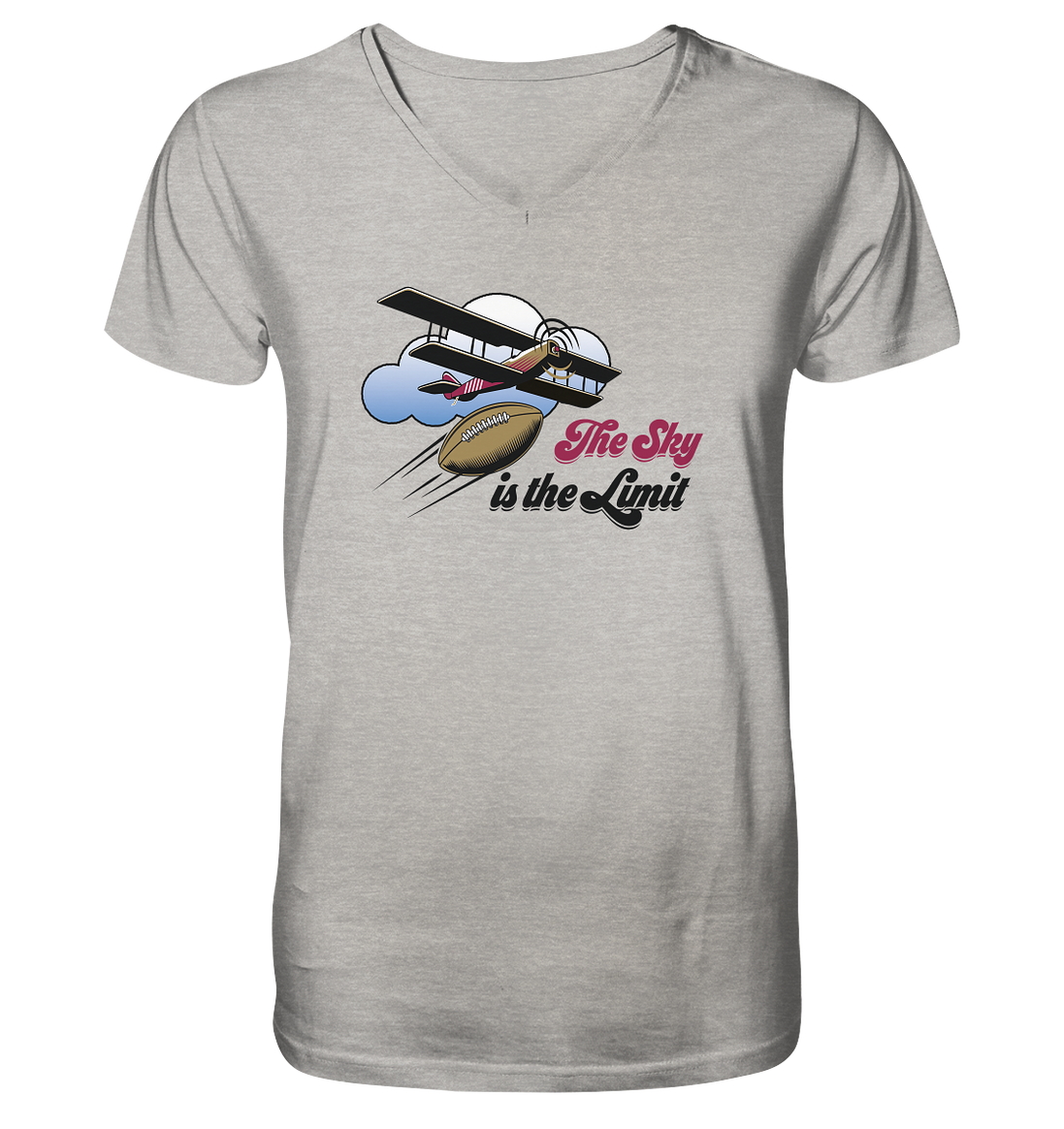 The Sky is the Limit - Mens Organic V-Neck Shirt
