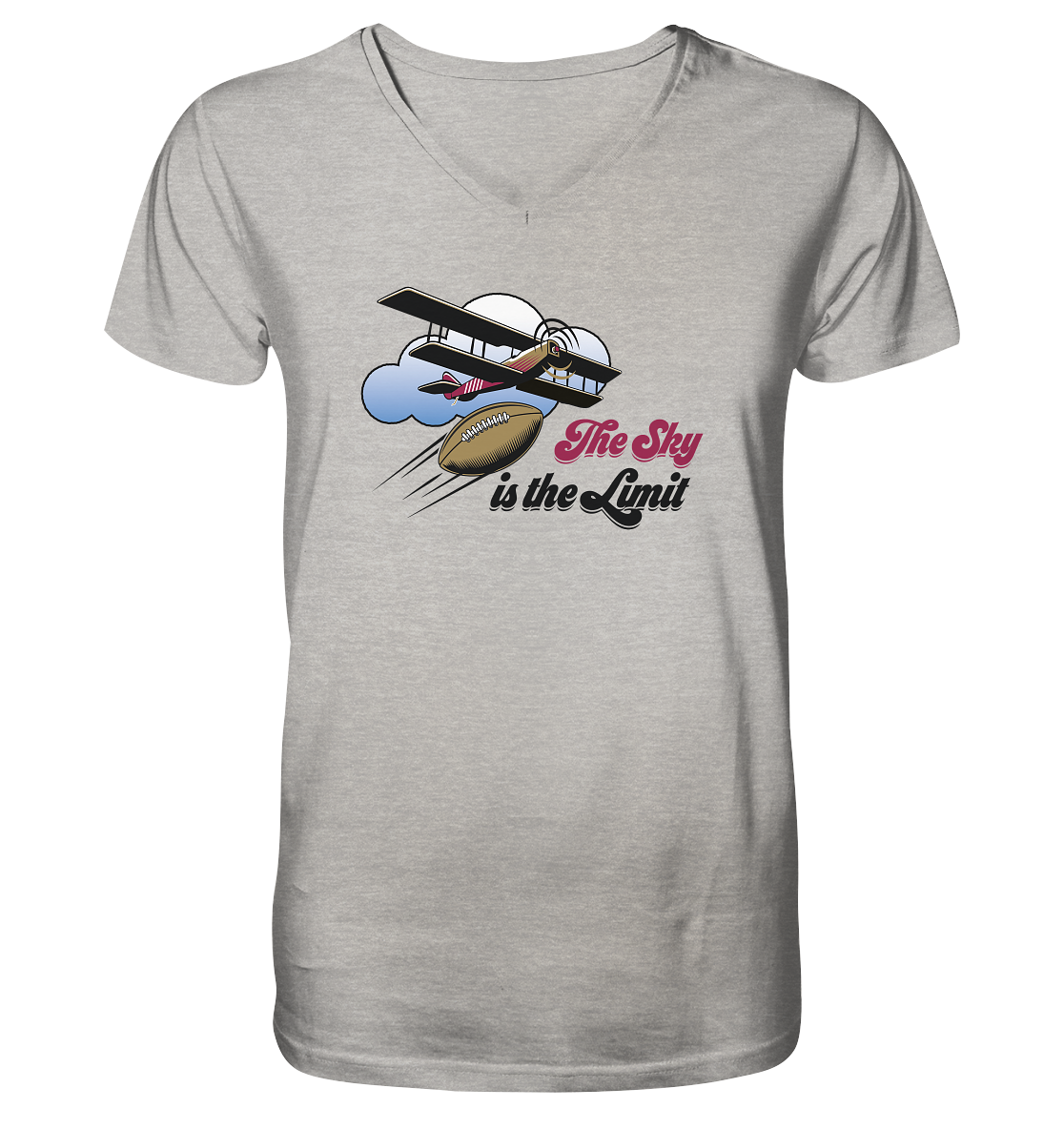 The Sky is the Limit - Mens Organic V-Neck Shirt
