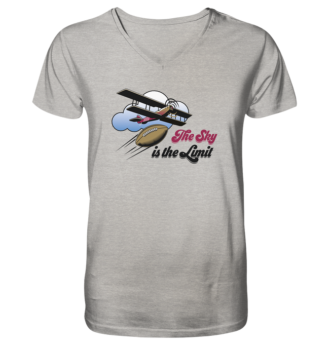 The Sky is the Limit - Mens Organic V-Neck Shirt