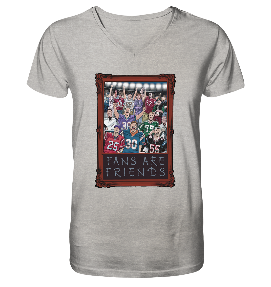 Fans are Friends - Men's Organic V-Neck Shirt