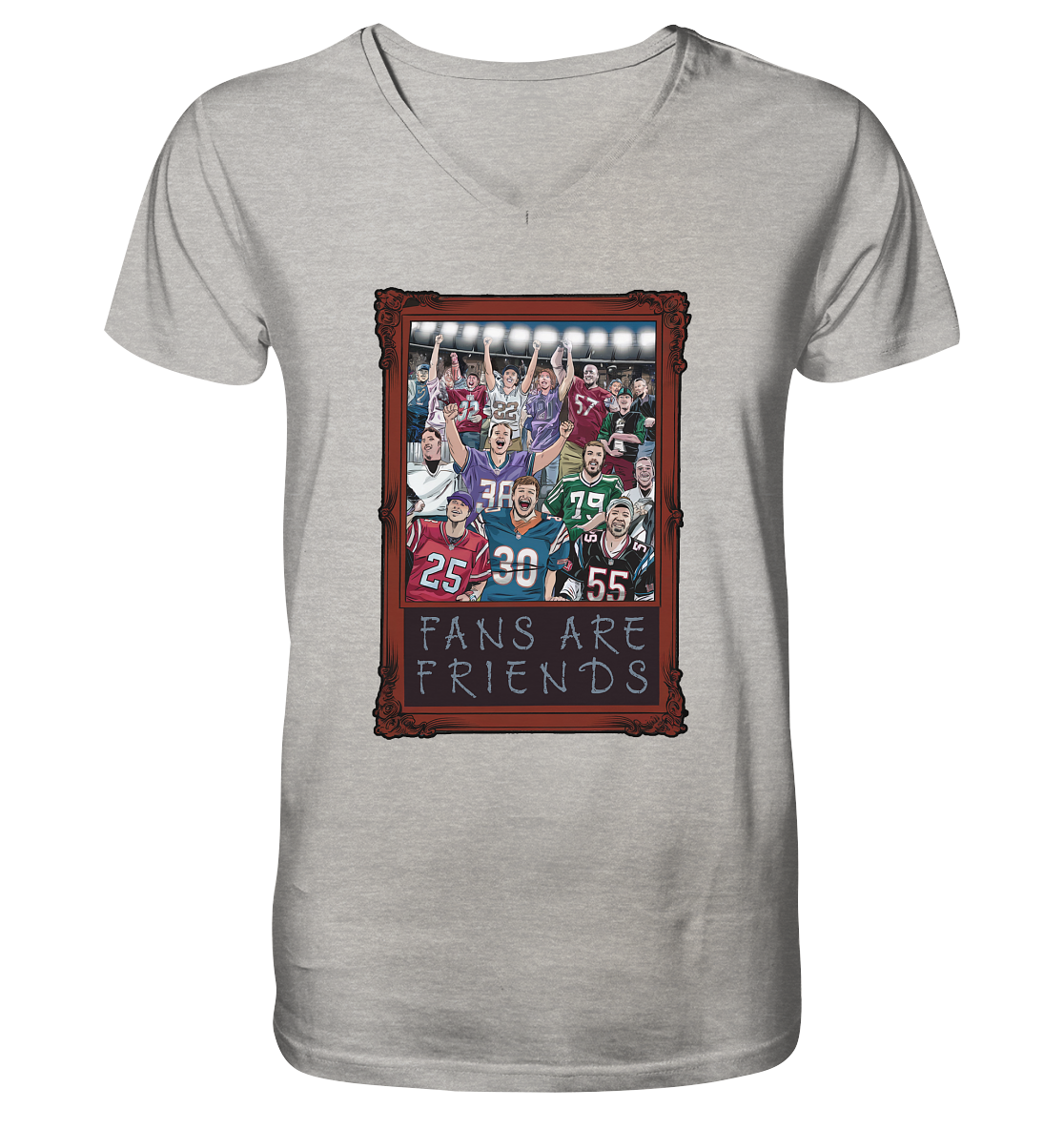 Fans are Friends - Men's Organic V-Neck Shirt