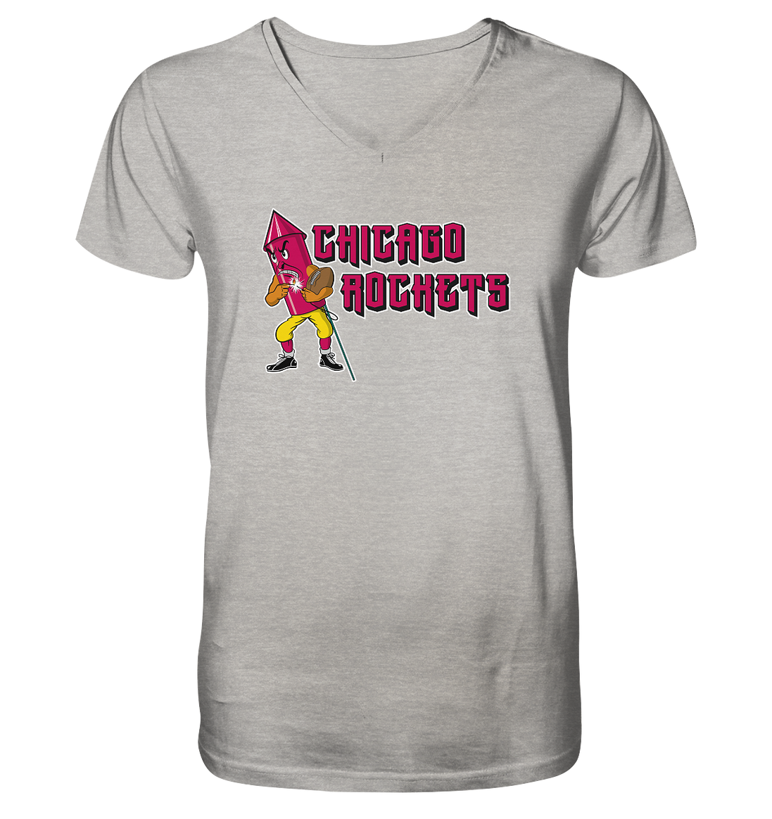 Chicago Rockets - Mens Organic V-Neck Shirt