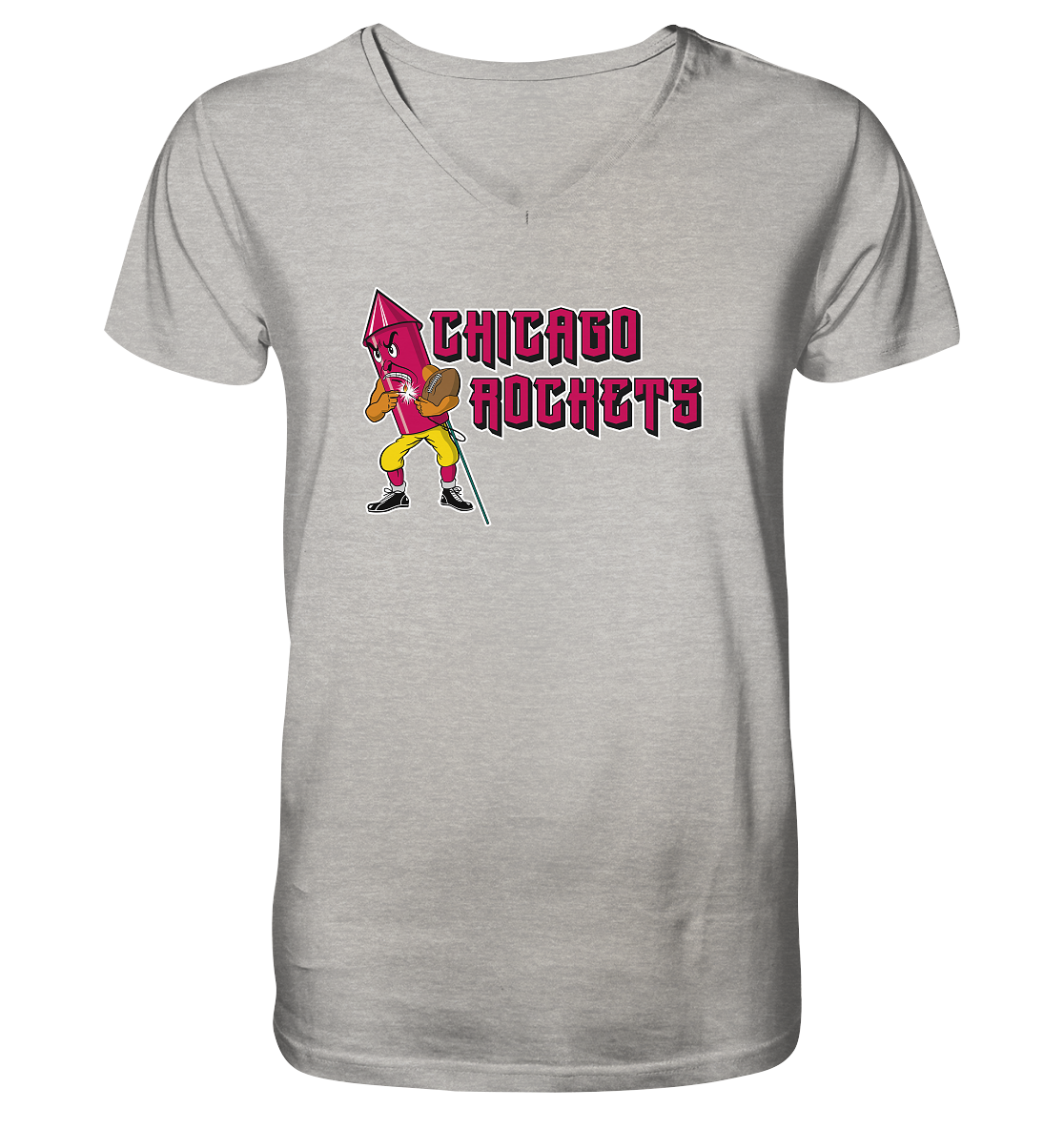 Chicago Rockets - Mens Organic V-Neck Shirt