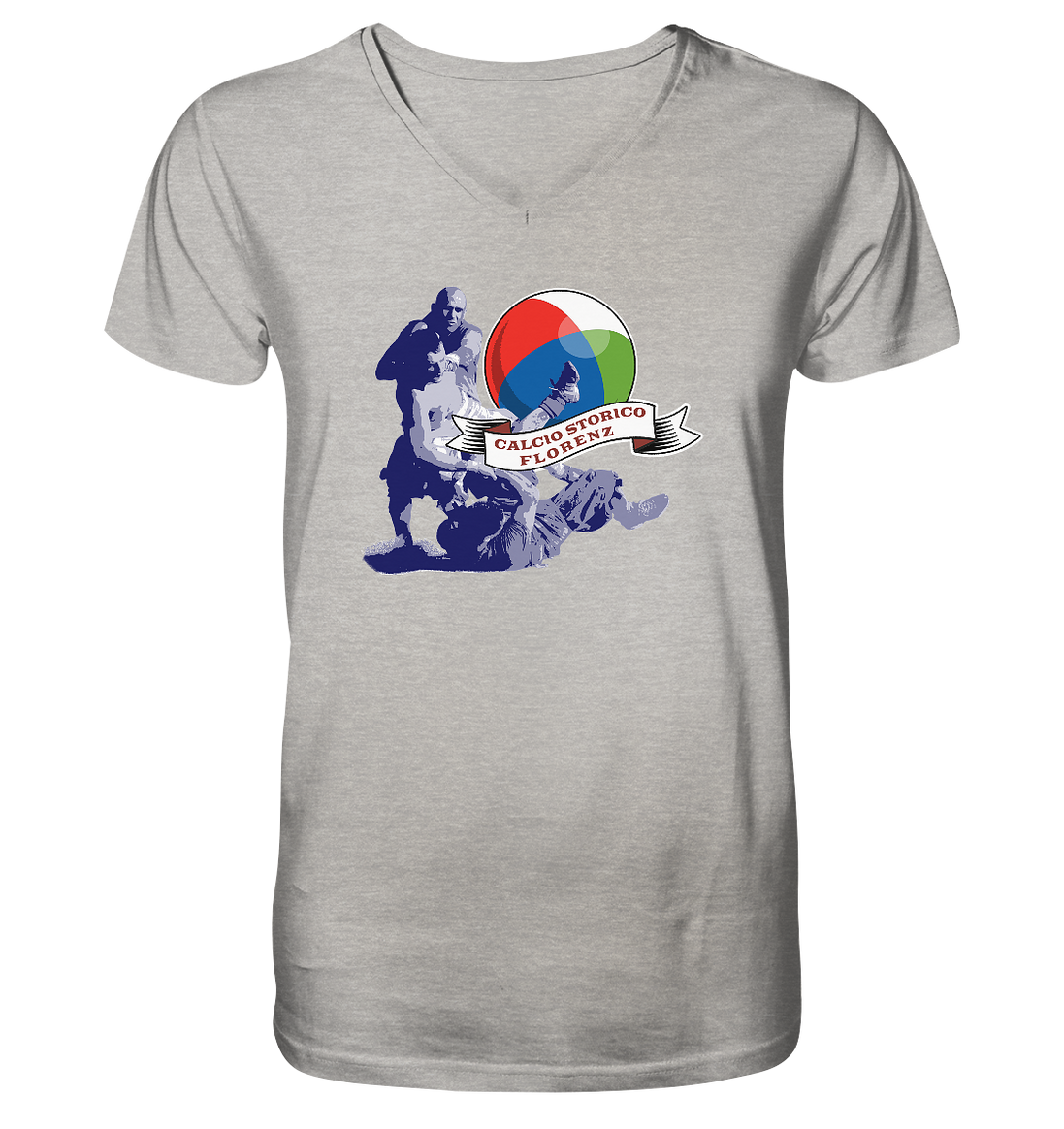 Calcio Storico - Mens Organic V-Neck Shirt