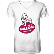 Fight like a Bulldog - Mens Organic V-Neck Shirt