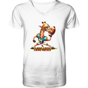 Giraffe - Mens Organic V-Neck Shirt
