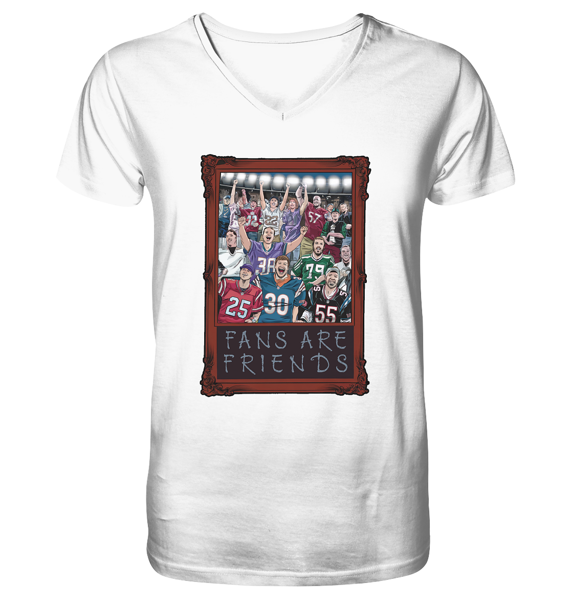 Fans are Friends - Men's Organic V-Neck Shirt