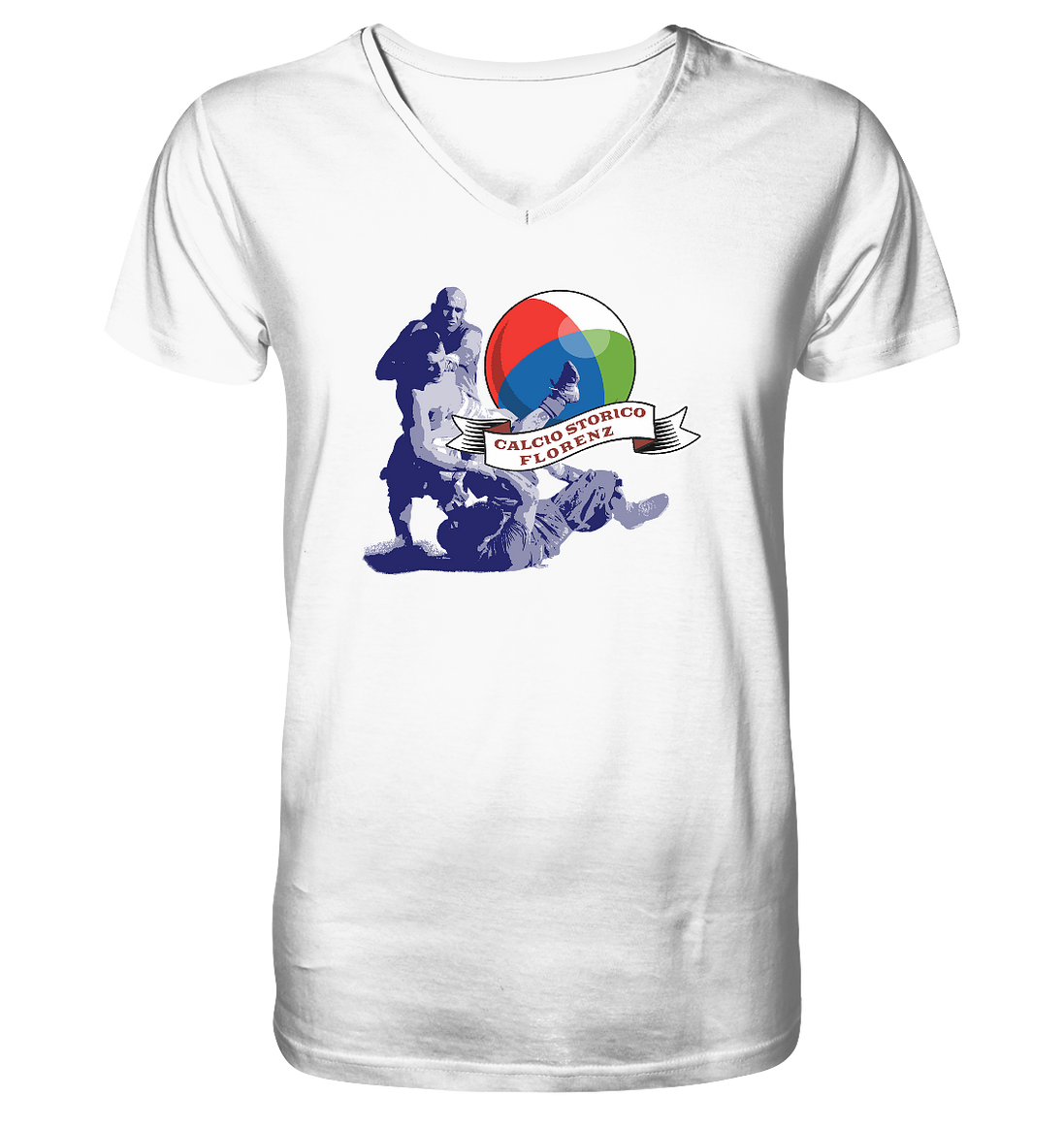 Calcio Storico - Mens Organic V-Neck Shirt