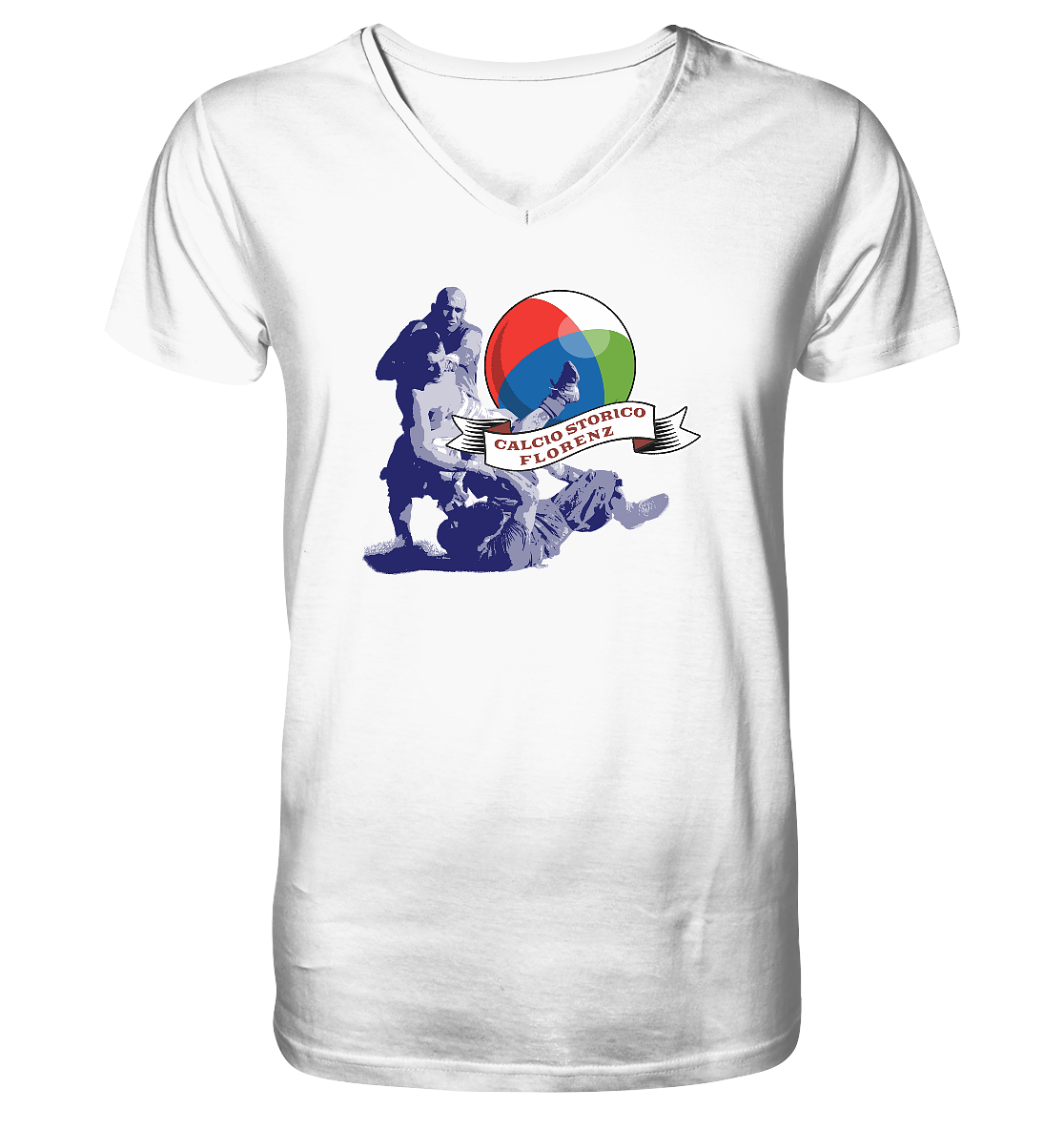 Calcio Storico - Mens Organic V-Neck Shirt