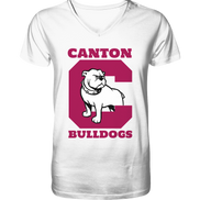 Canton Bulldogs - Mens Organic V-Neck Shirt