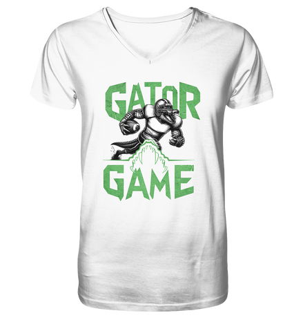 Gator Game - Mens Organic V-Neck Shirt