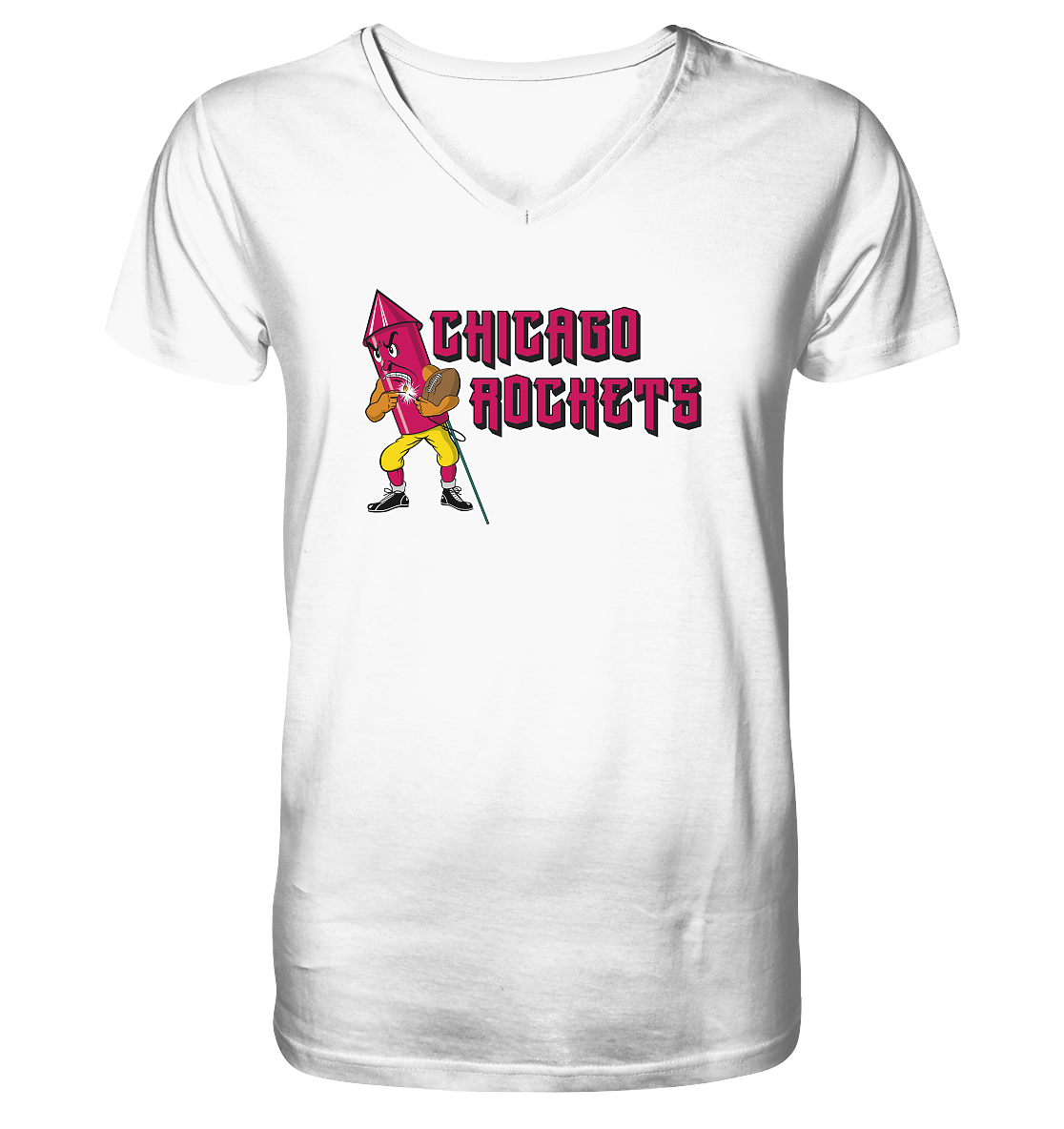 Chicago Rockets - Mens Organic V-Neck Shirt