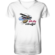 The Sky is the Limit - Mens Organic V-Neck Shirt