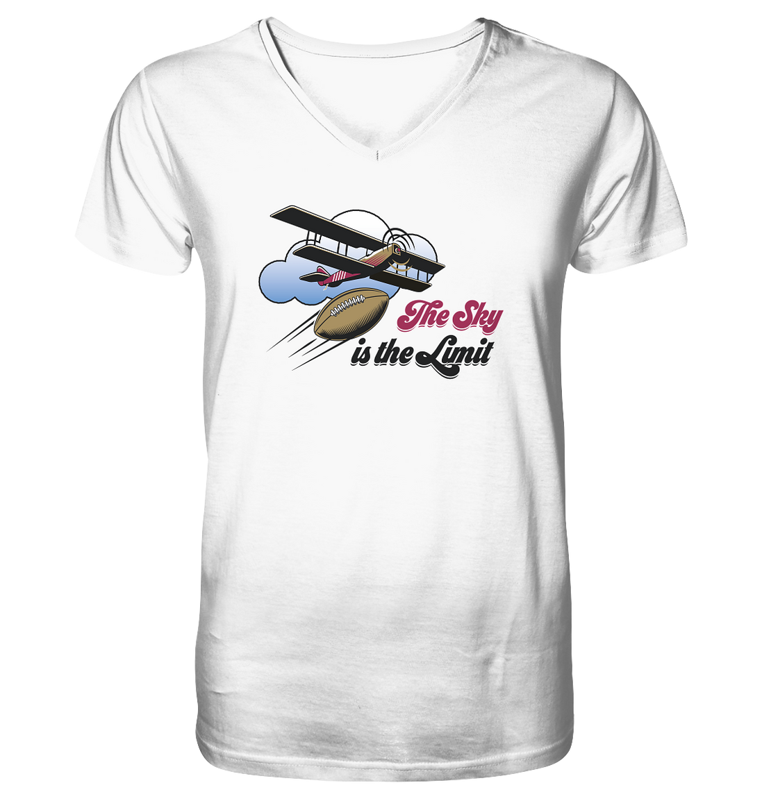 The Sky is the Limit - Mens Organic V-Neck Shirt