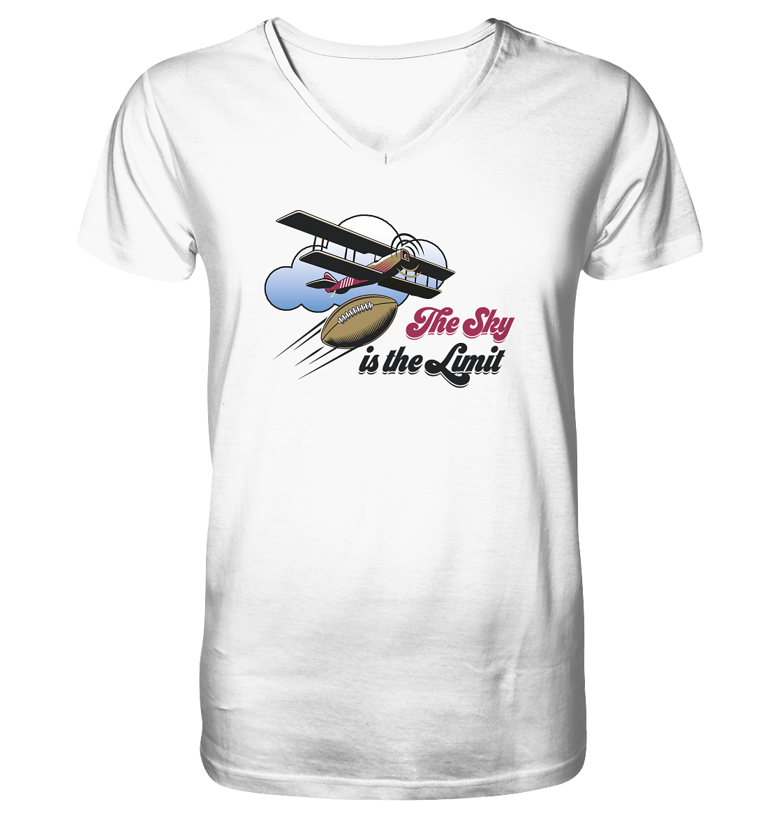 The Sky is the Limit - Mens Organic V-Neck Shirt