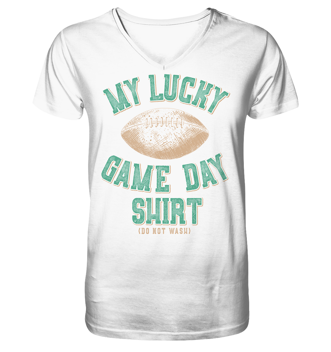My Lucky Game Day Shirt   - Mens Organic V-Neck Shirt