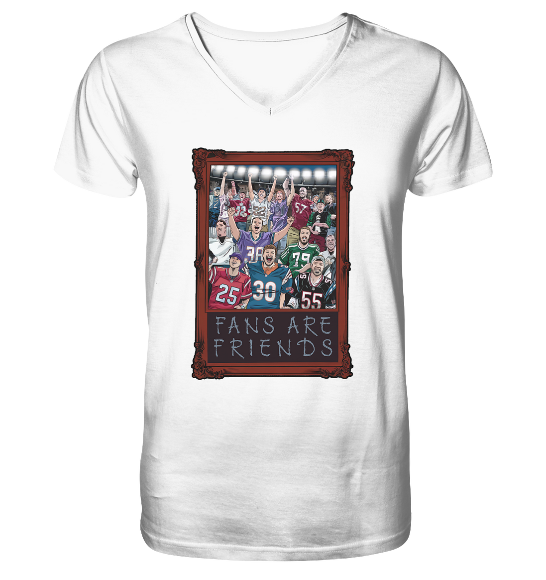 Fans are Friends - Men's Organic V-Neck Shirt