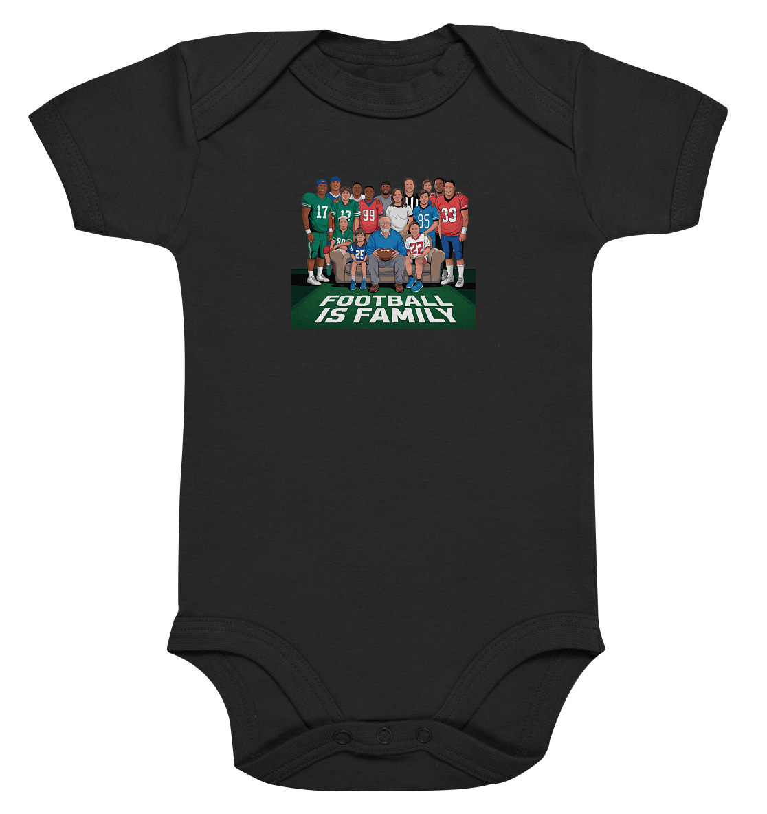 Football is Family - Organic Baby Bodysuit