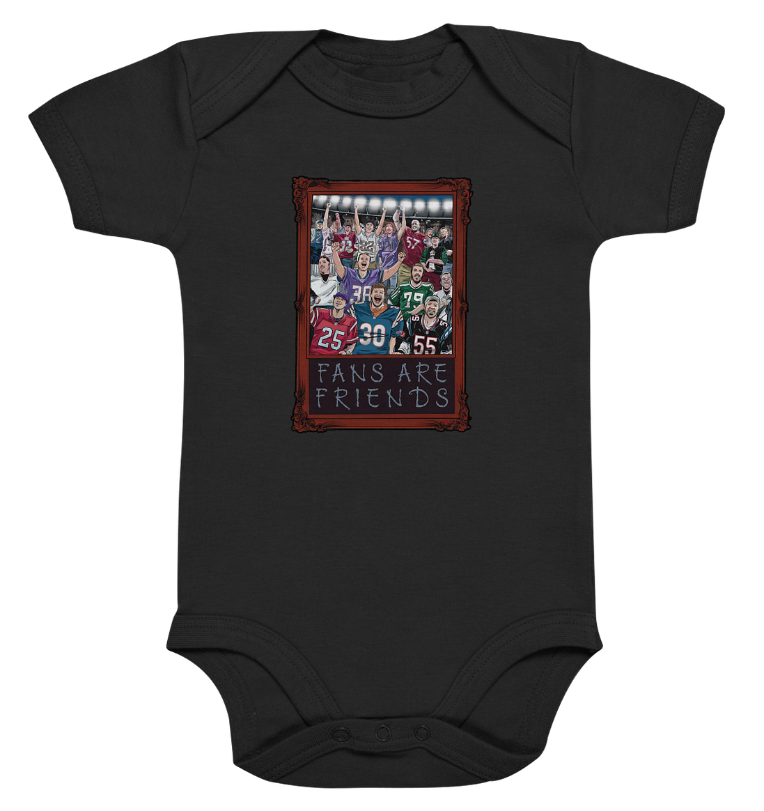 Fans are Friends  - Organic Baby Bodysuit