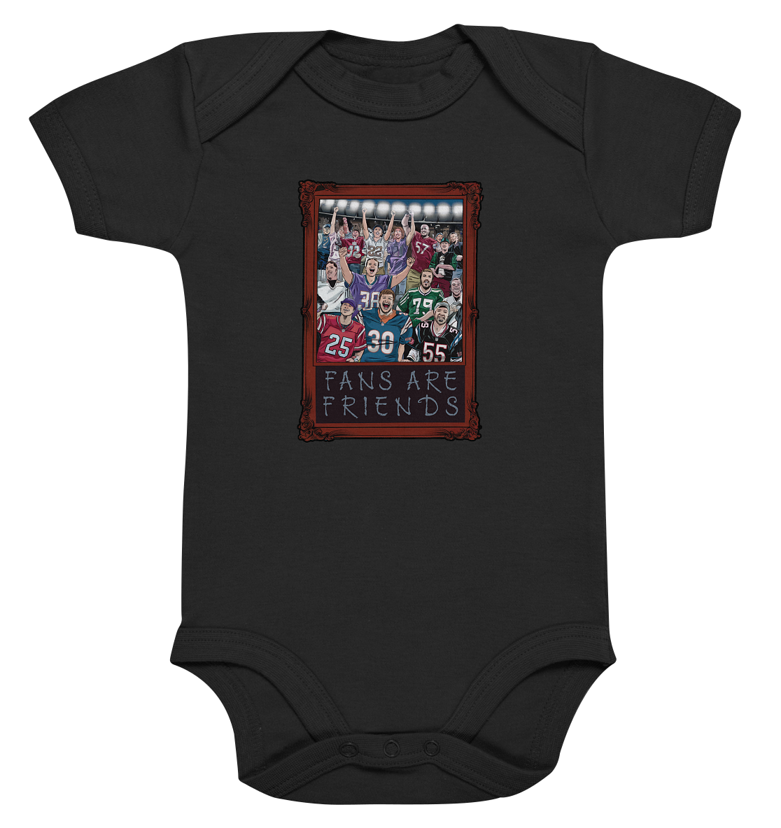 Fans are Friends  - Organic Baby Bodysuit