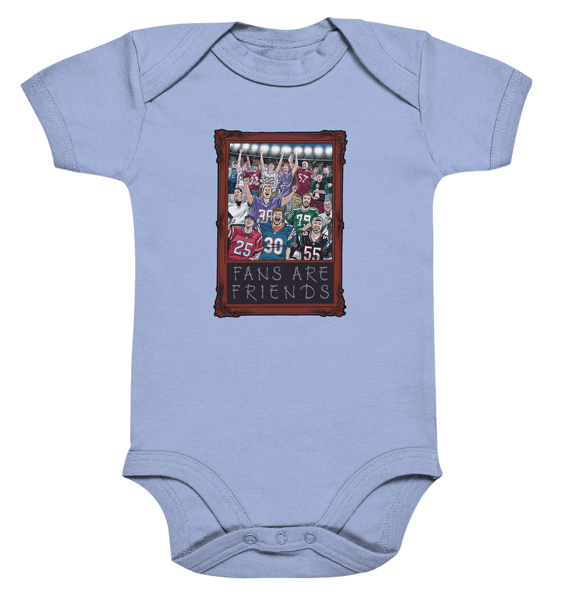 Fans are Friends  - Organic Baby Bodysuit