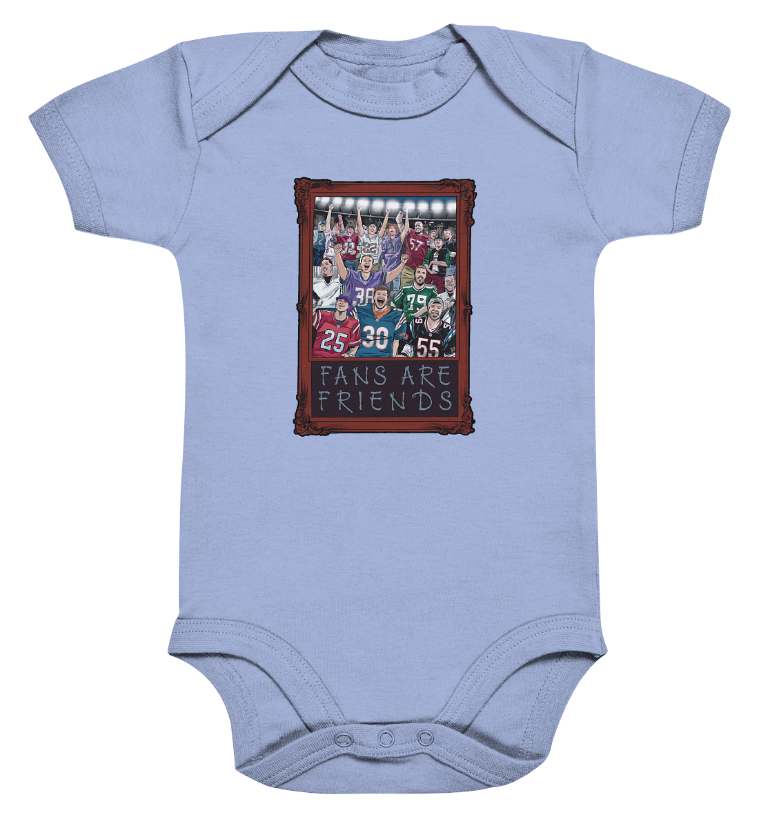 Fans are Friends  - Organic Baby Bodysuit