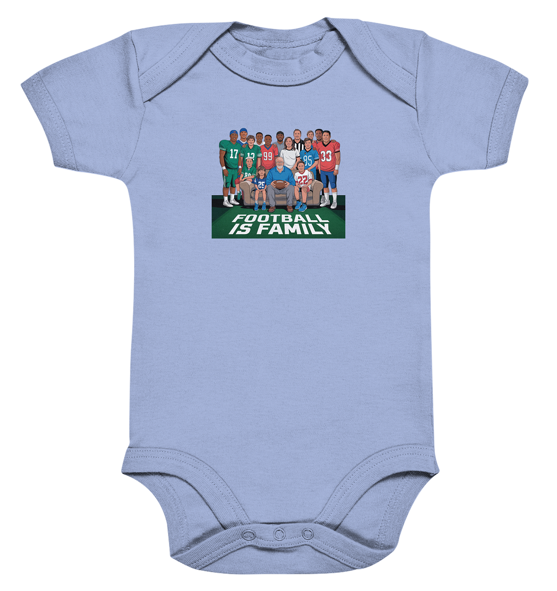 Football is Family - Organic Baby Bodysuit